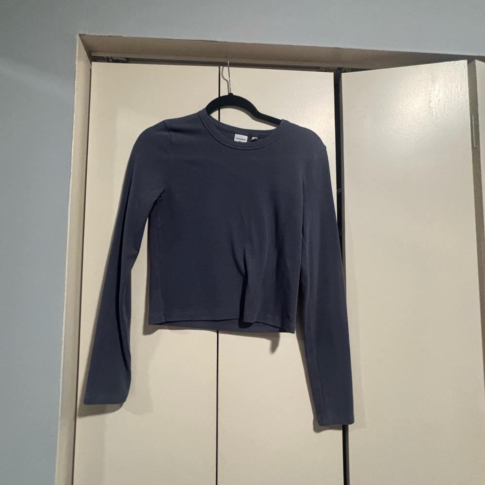 Sunday Best Long Sleeve Top in Gray